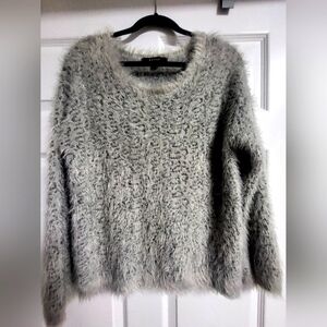 Fever - NWOT - Womens Extremely Soft, Black, Gray and Metallic  Sweater - size L